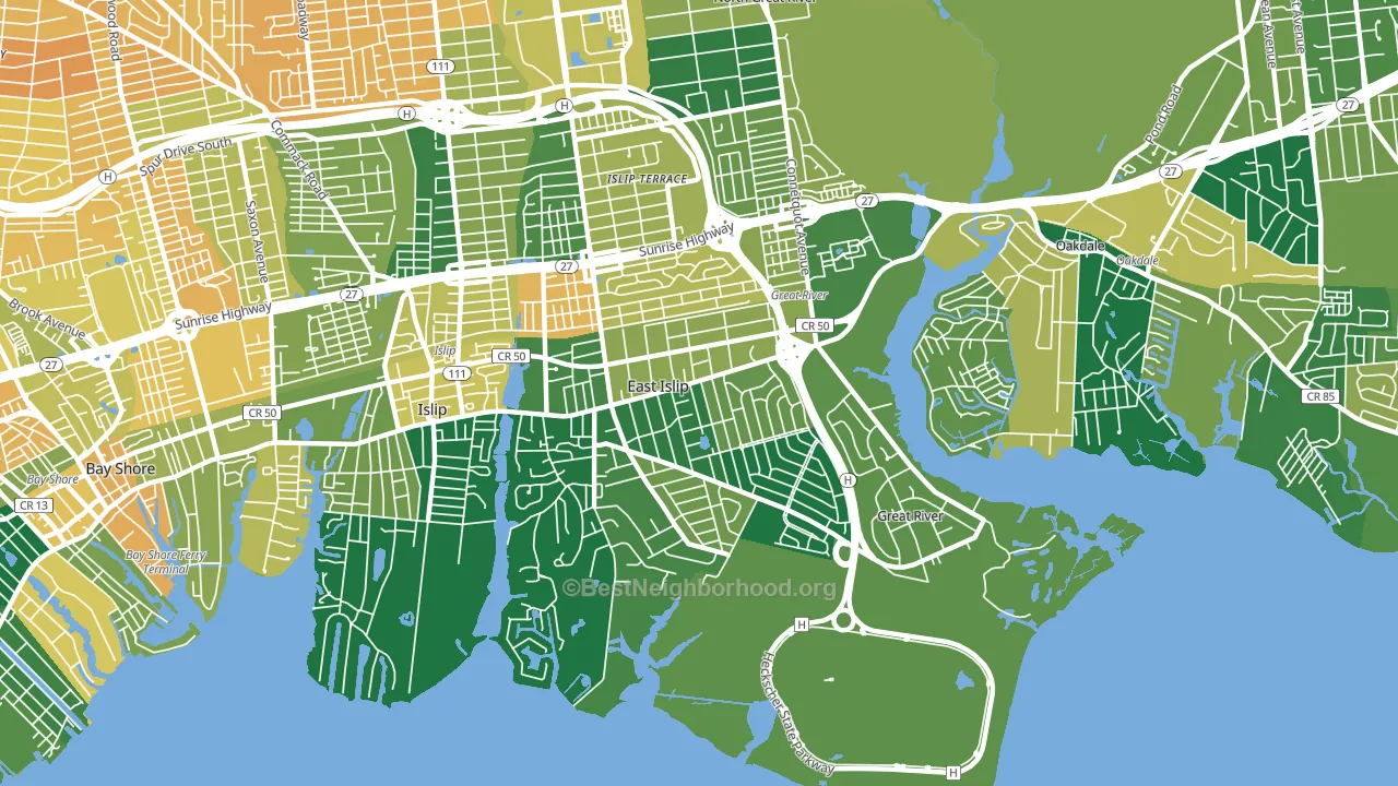11730, NY block-group voter-turnout map