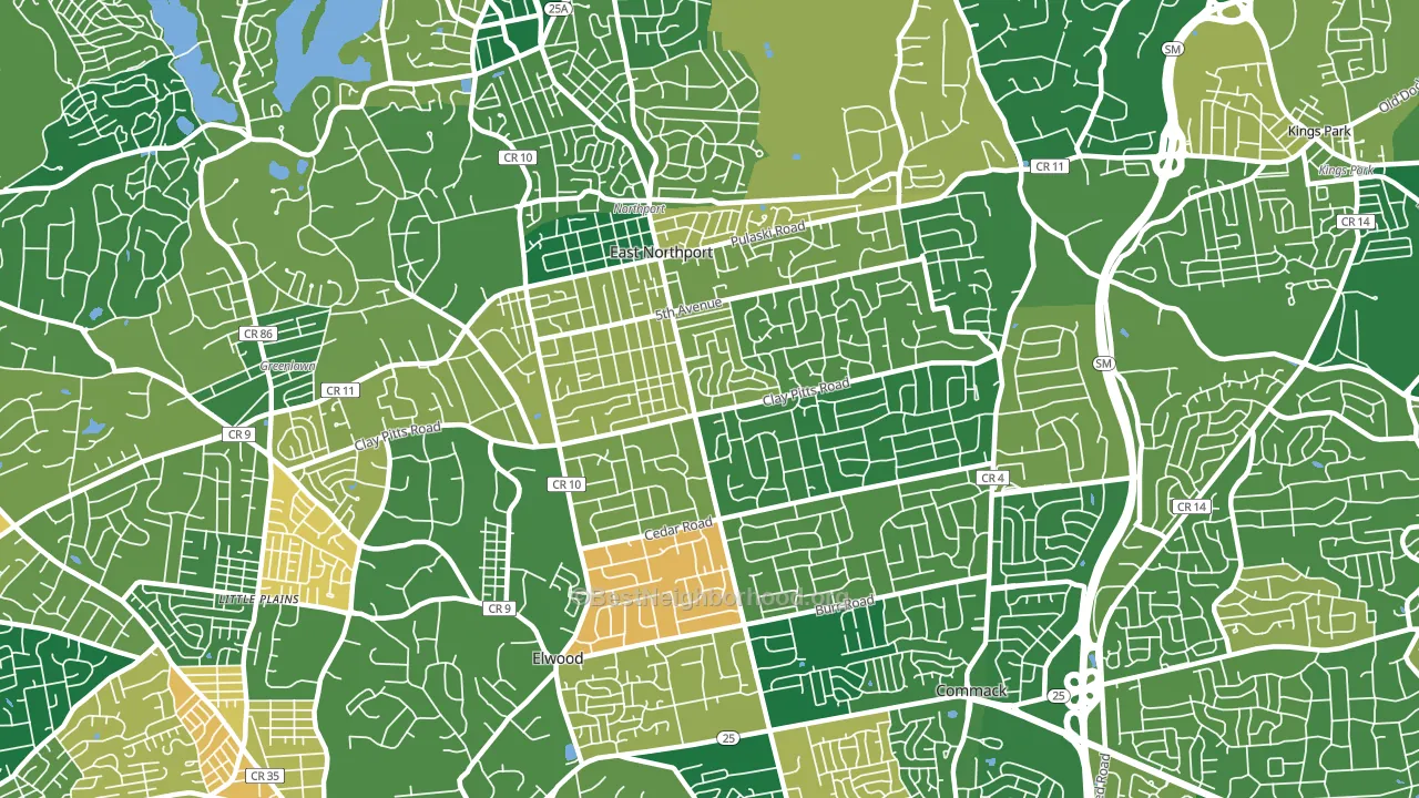 11731, NY block-group voter-turnout map
