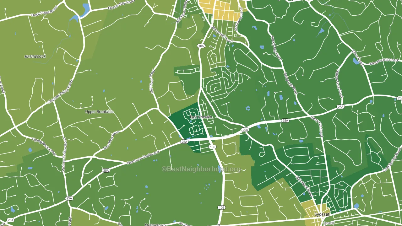 11732, NY block-group voter-turnout map