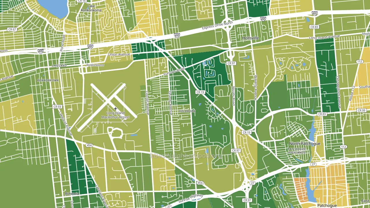 11741, NY block-group voter-turnout map