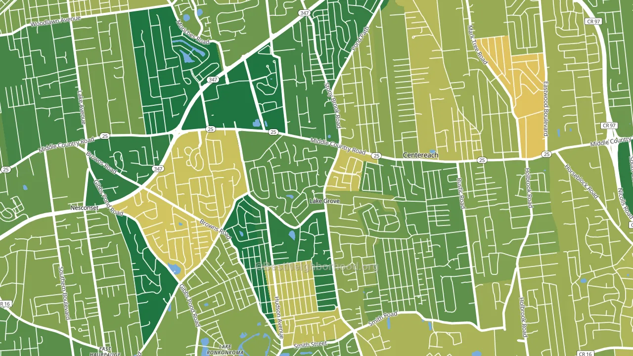 11755, NY block-group voter-turnout map
