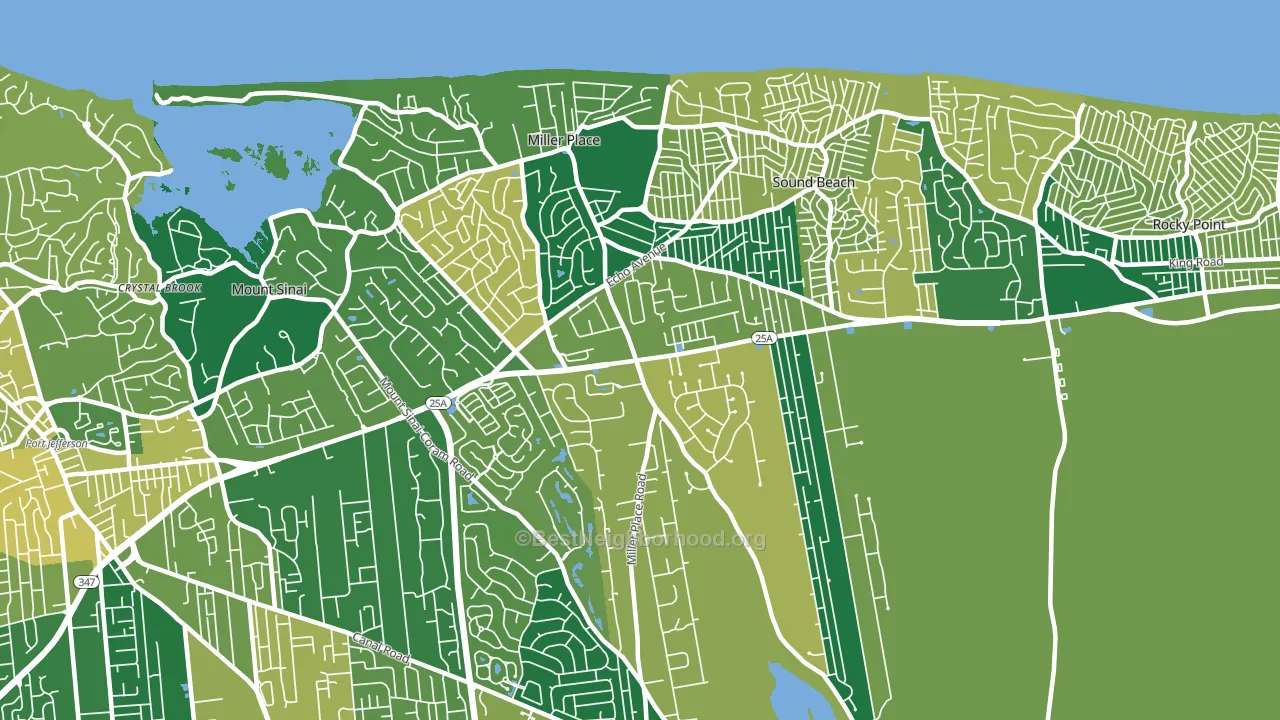 11764, NY block-group voter-turnout map