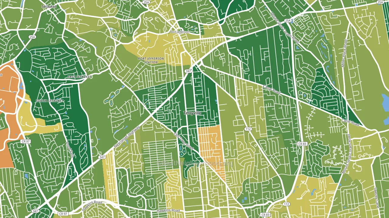 11776, NY block-group voter-turnout map