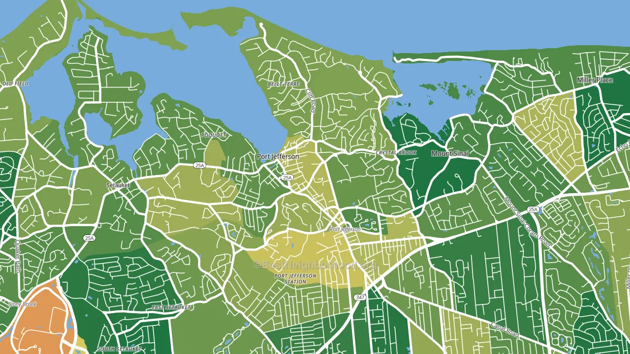 11777, NY block-group voter-turnout map