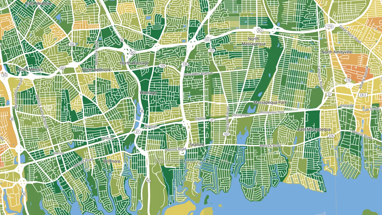 11783, NY block-group voter-turnout map