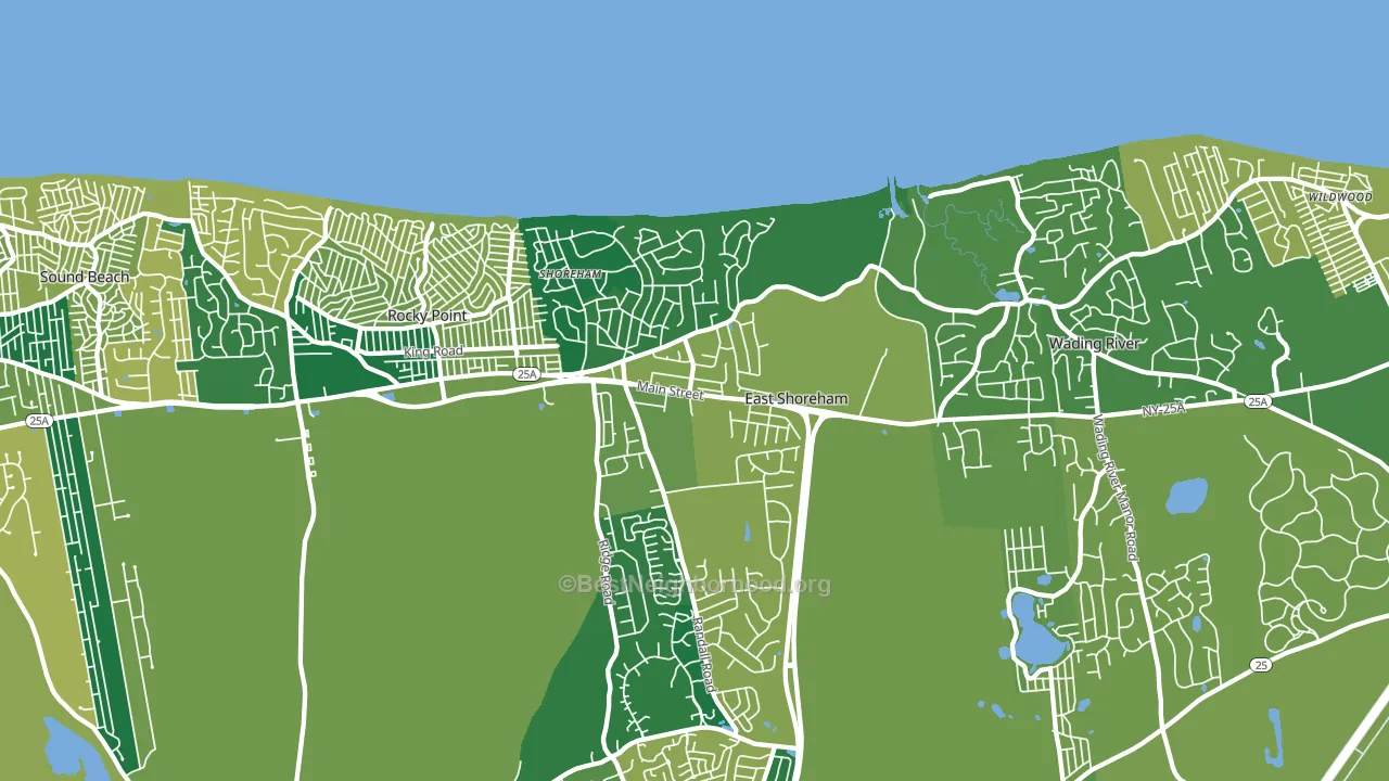 11786, NY block-group voter-turnout map