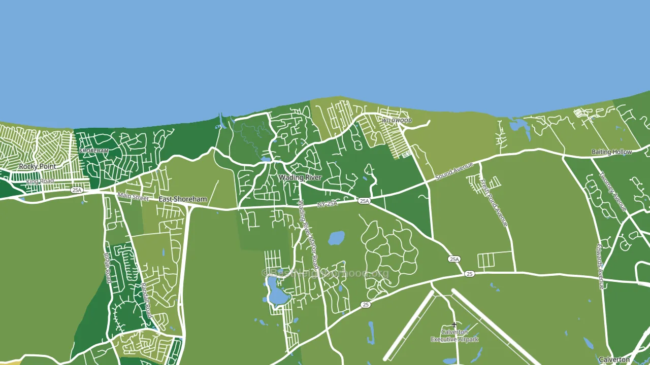 11792, NY block-group voter-turnout map