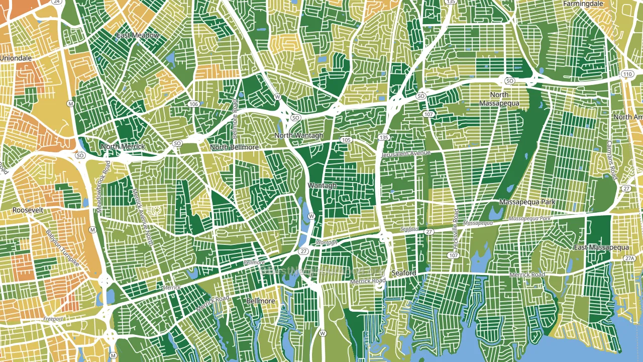 11793, NY block-group voter-turnout map
