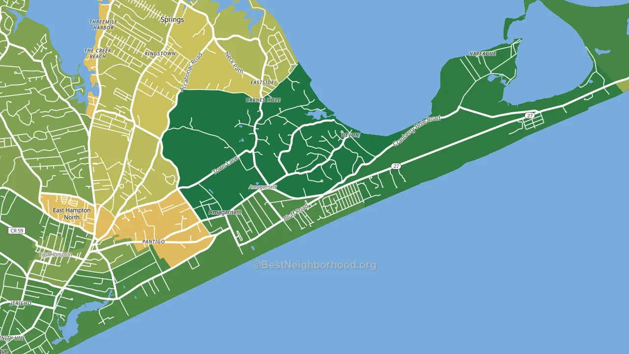 11930, NY block-group voter-turnout map