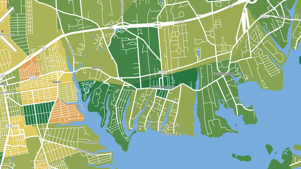 11934, NY block-group voter-turnout map