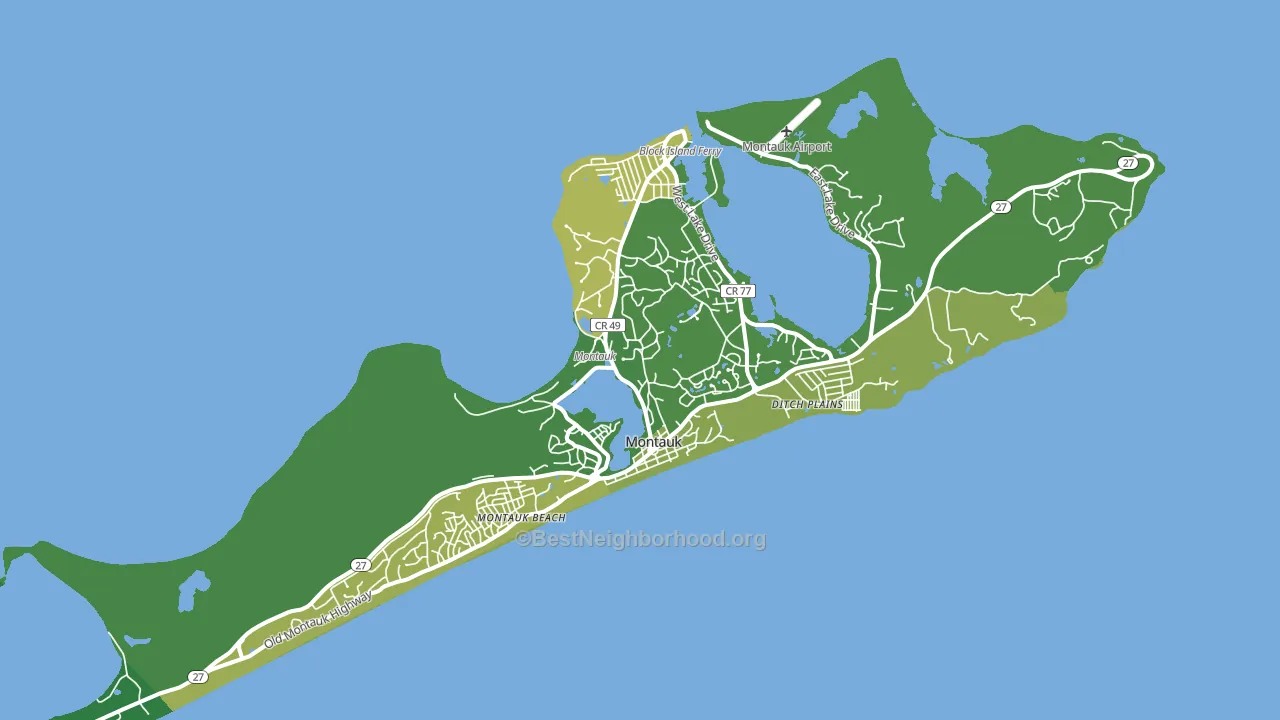 11954, NY block-group voter-turnout map