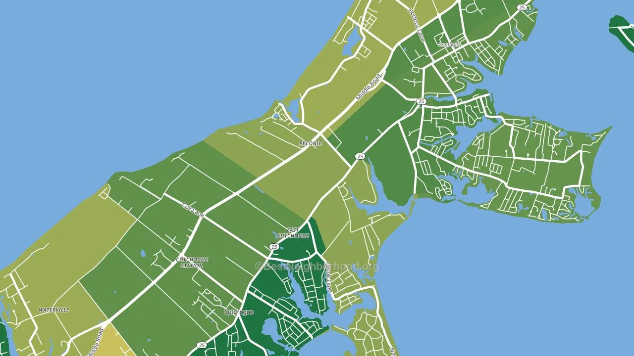 11958, NY block-group voter-turnout map