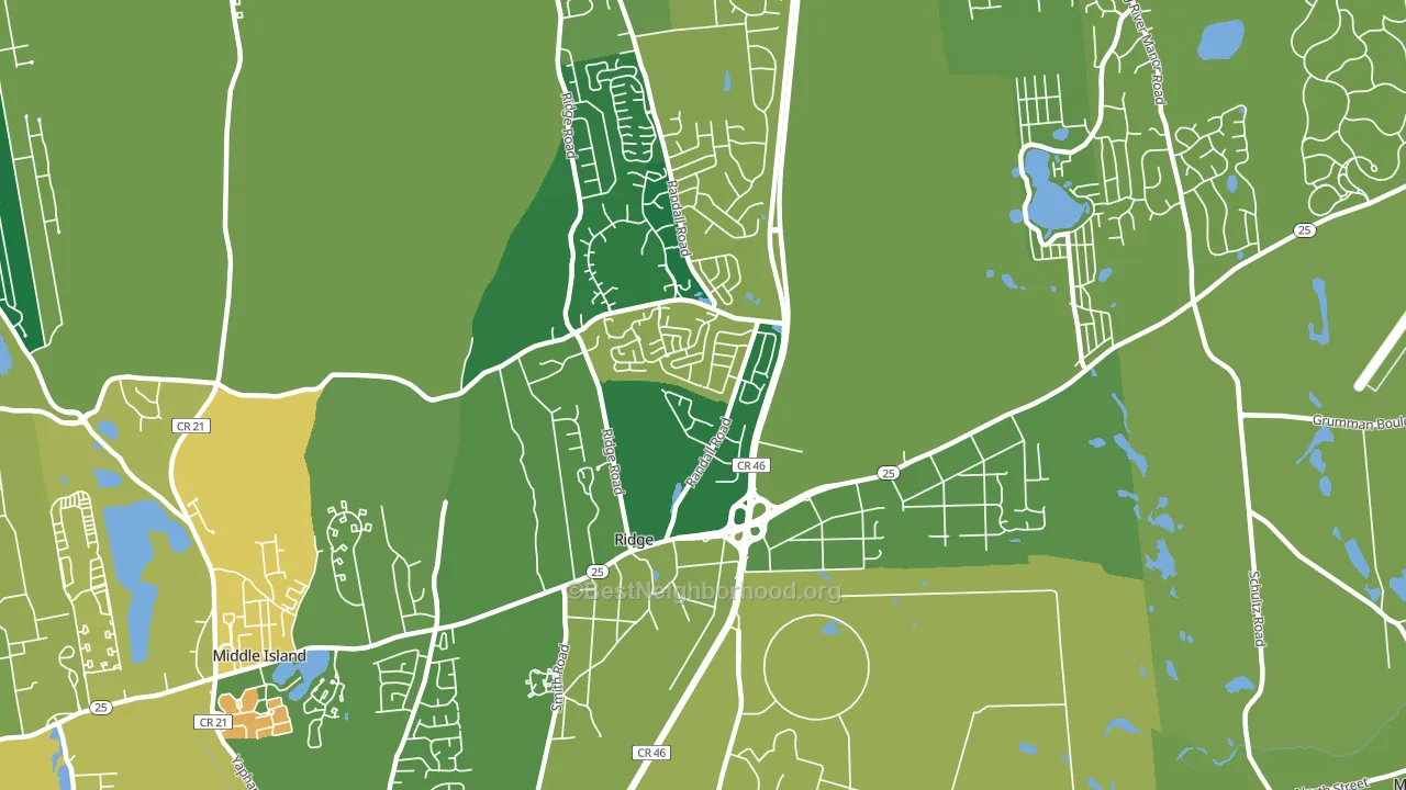 11961, NY block-group voter-turnout map