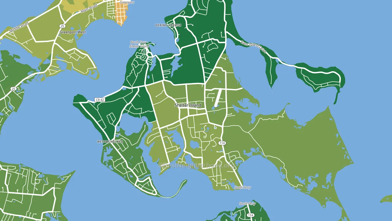 11964, NY block-group voter-turnout map