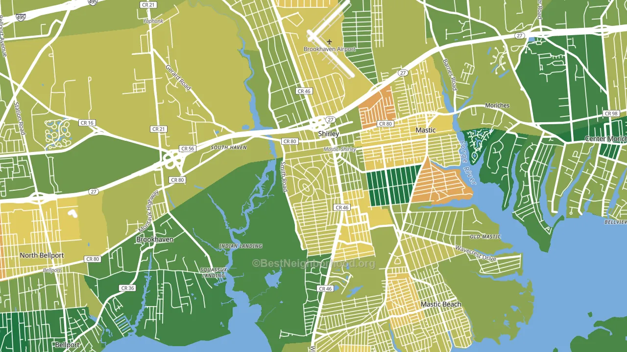 11967, NY block-group voter-turnout map
