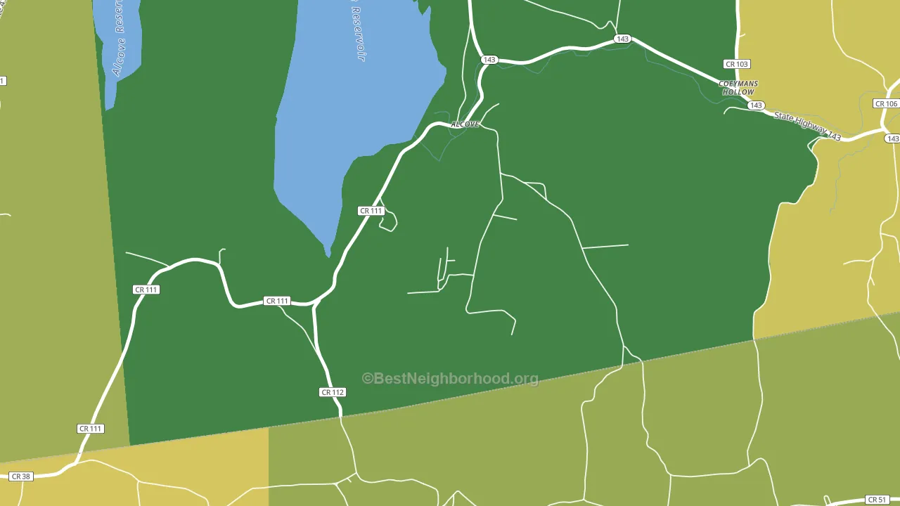 12007, NY block-group voter-turnout map