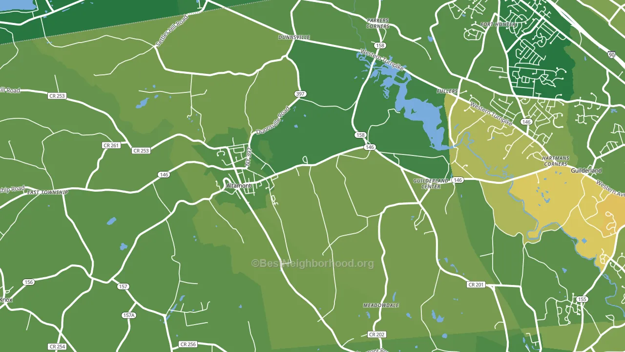 12009, NY block-group voter-turnout map