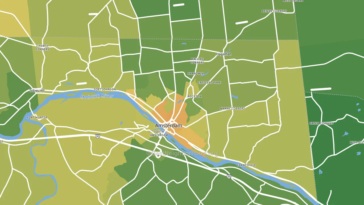 12010, NY block-group voter-turnout map