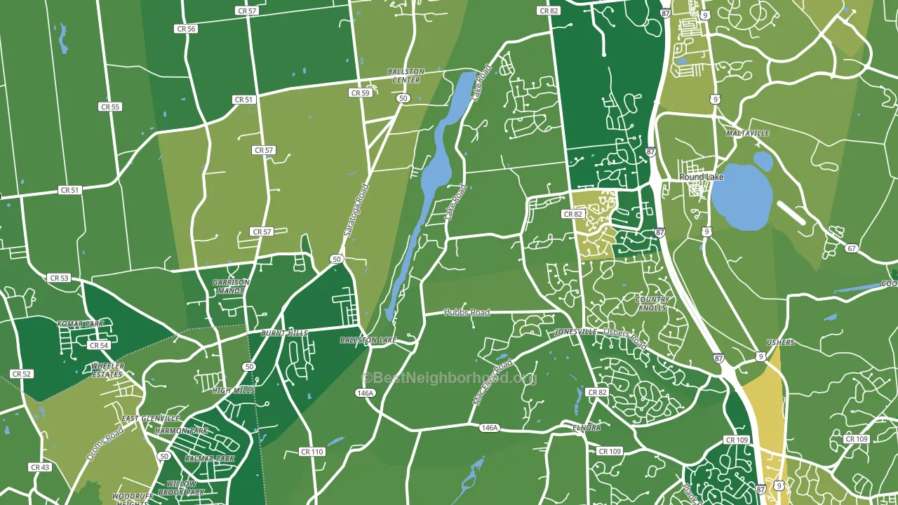12019, NY block-group voter-turnout map