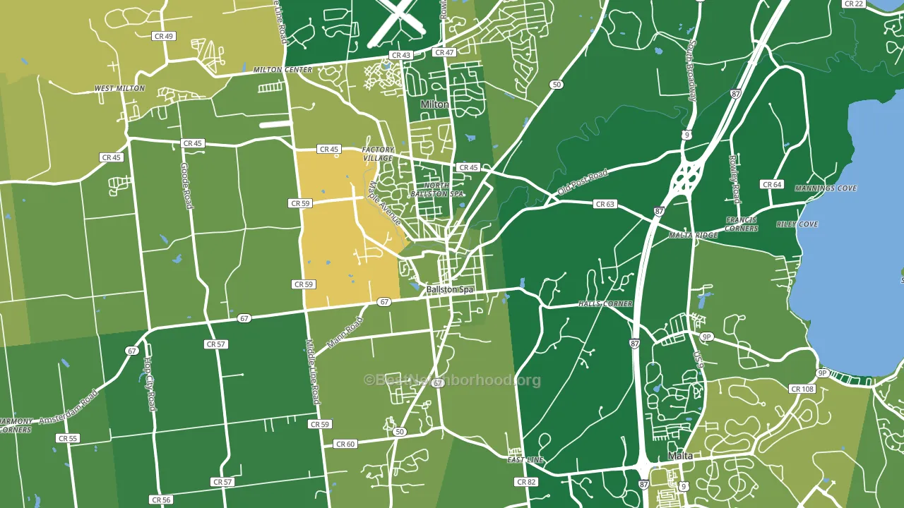 12020, NY block-group voter-turnout map