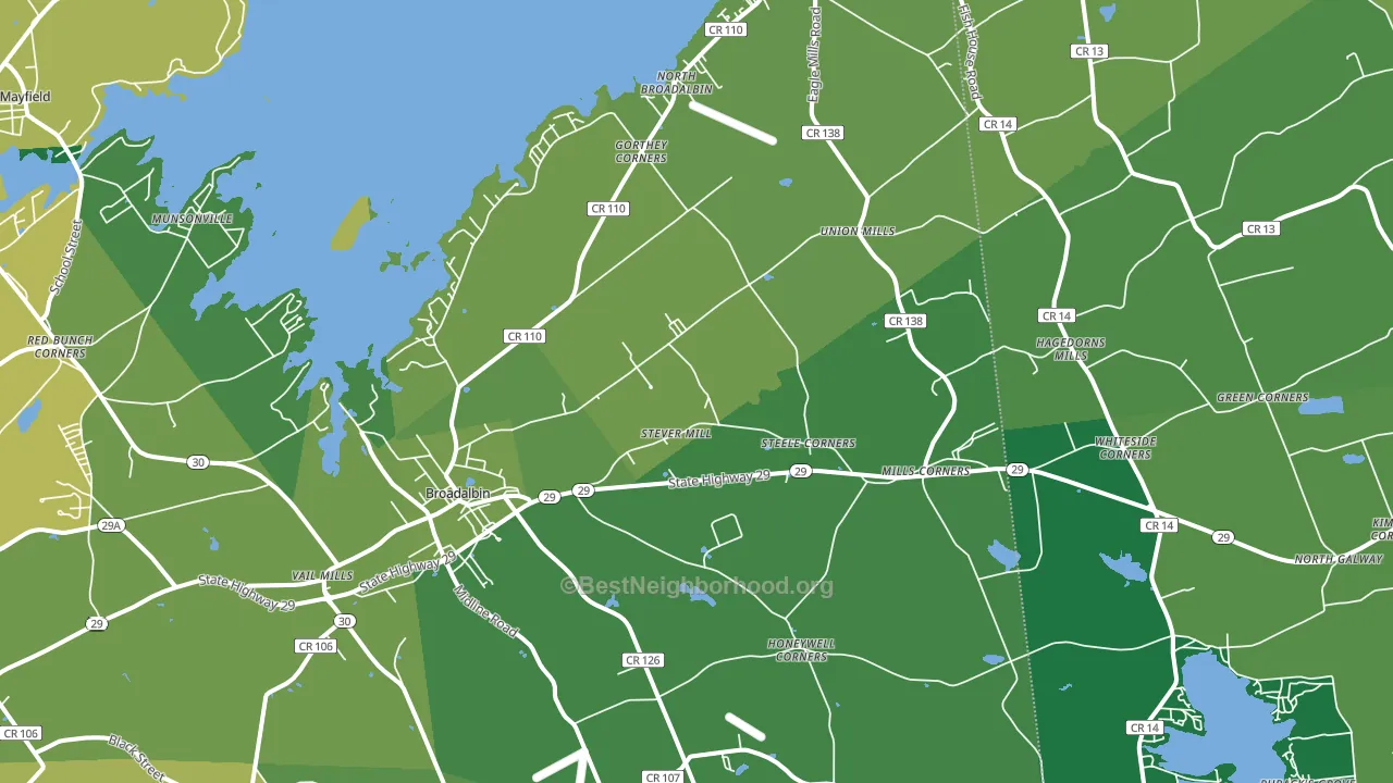 12025, NY block-group voter-turnout map