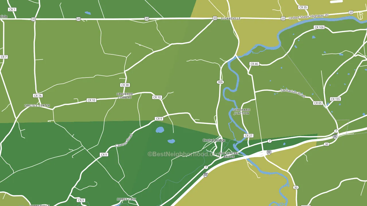 12035, NY block-group voter-turnout map
