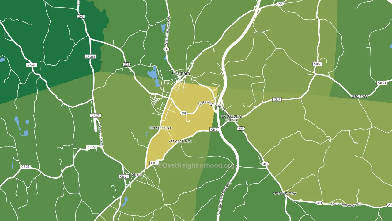 12037, NY block-group voter-turnout map