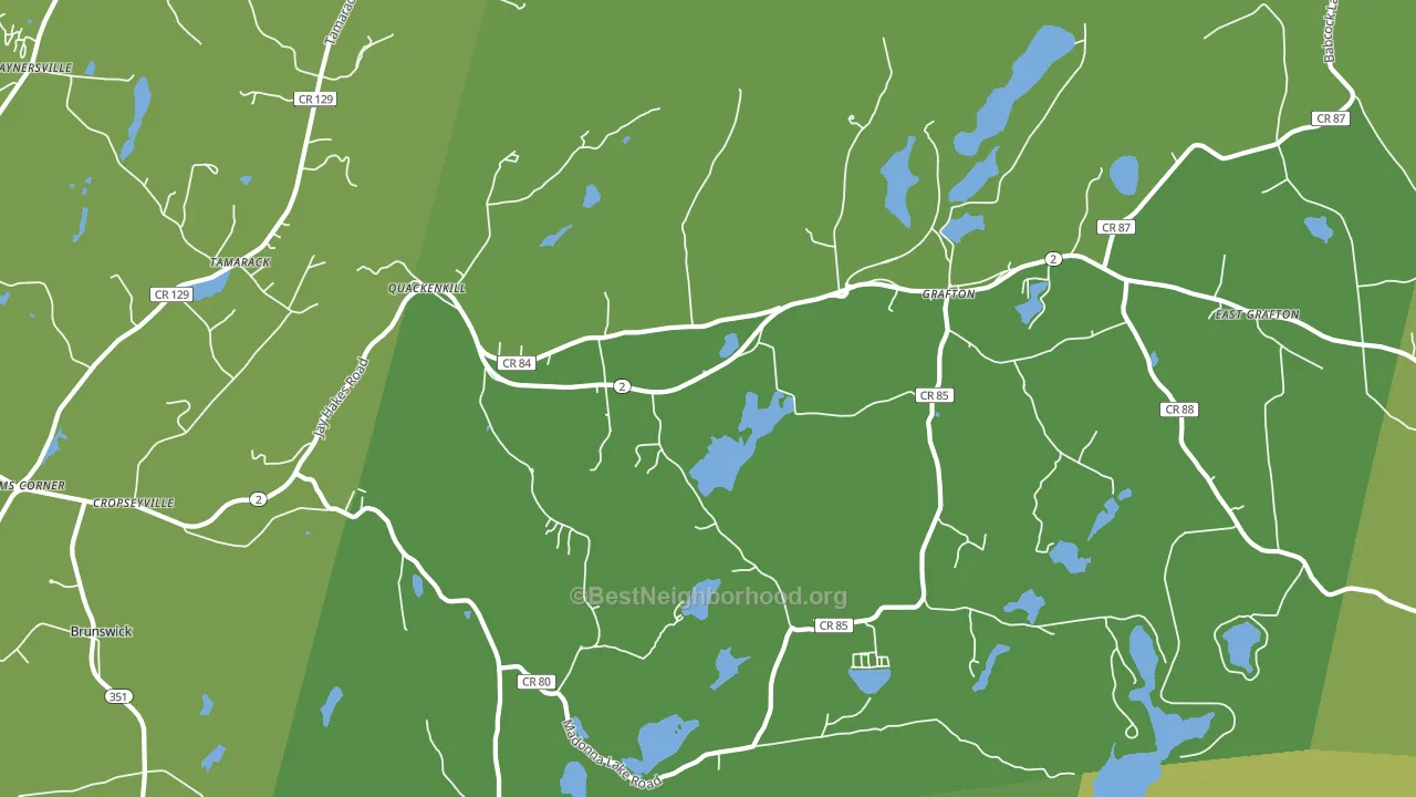12052, NY block-group voter-turnout map
