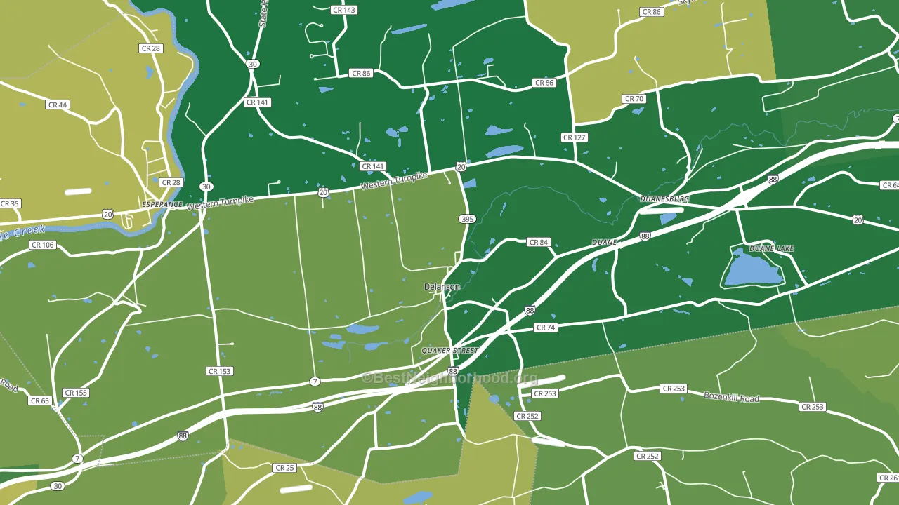 12053, NY block-group voter-turnout map