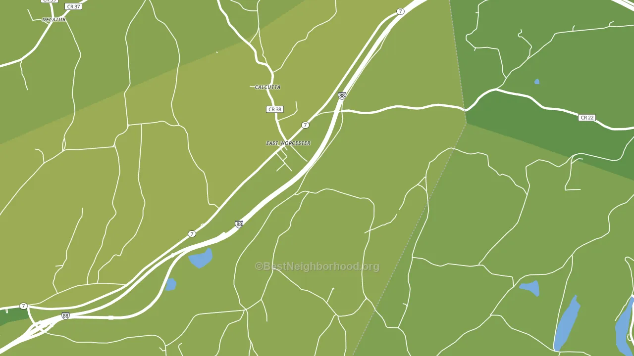 12064, NY block-group voter-turnout map