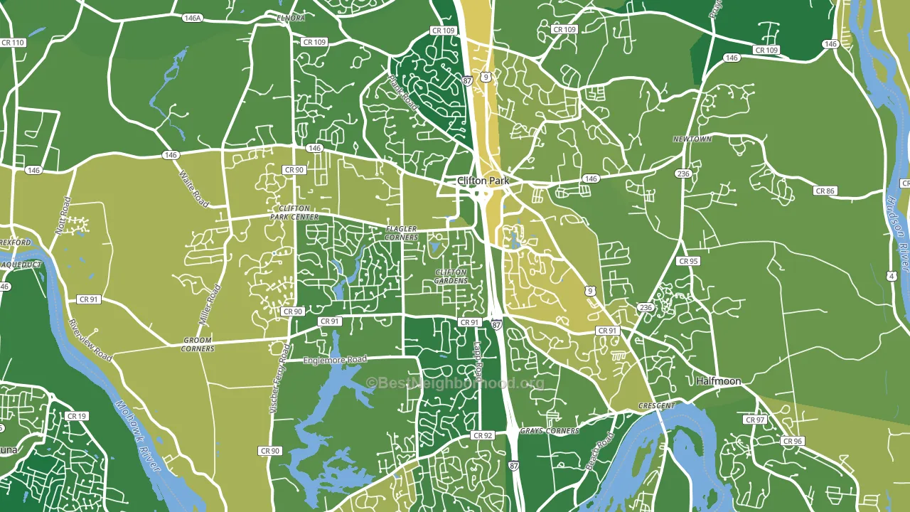 12065, NY block-group voter-turnout map