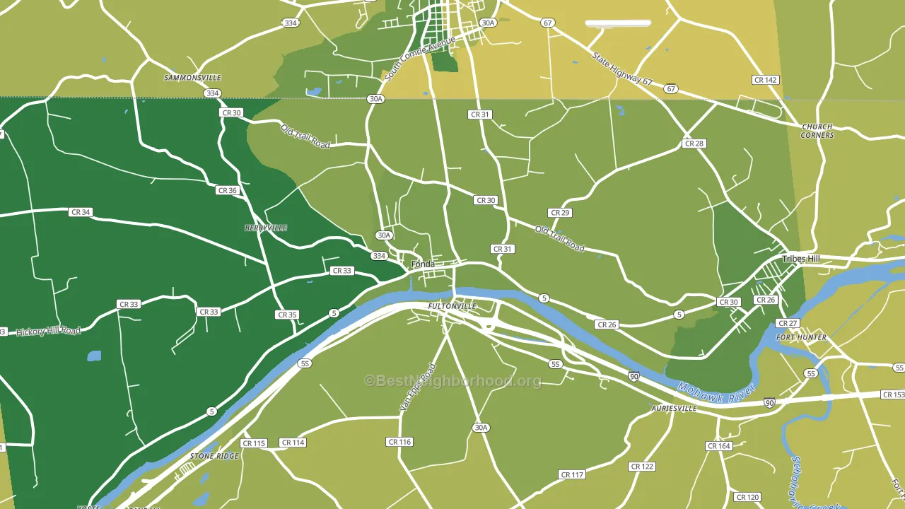 12068, NY block-group voter-turnout map