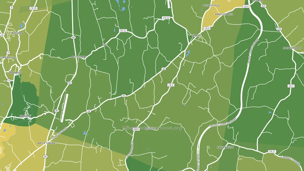 12075, NY block-group voter-turnout map