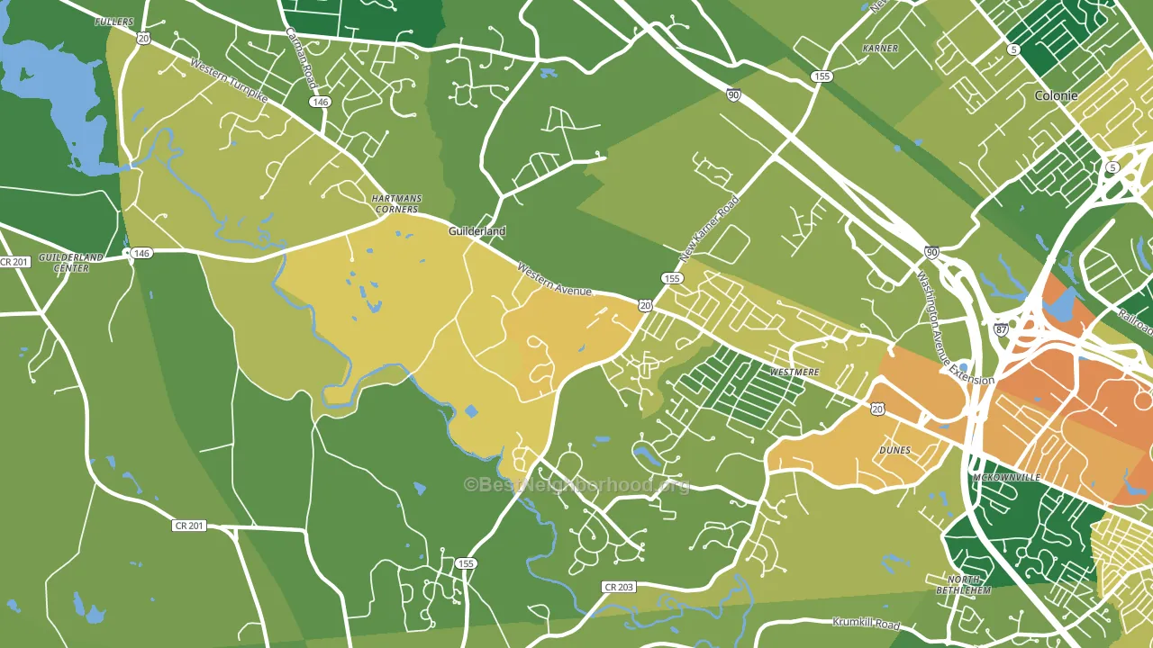 12084, NY block-group voter-turnout map