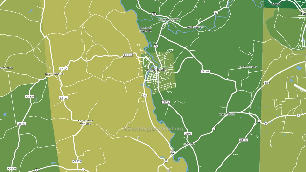 12090, NY block-group voter-turnout map