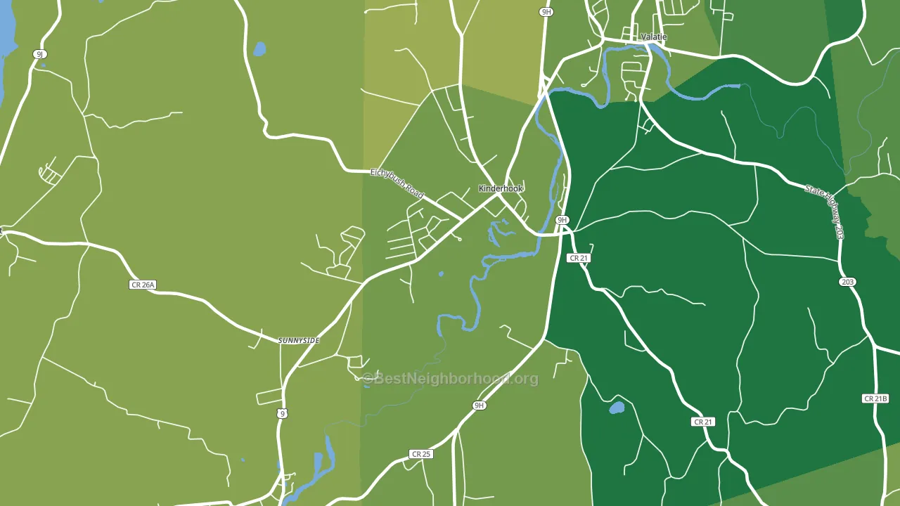 12106, NY block-group voter-turnout map