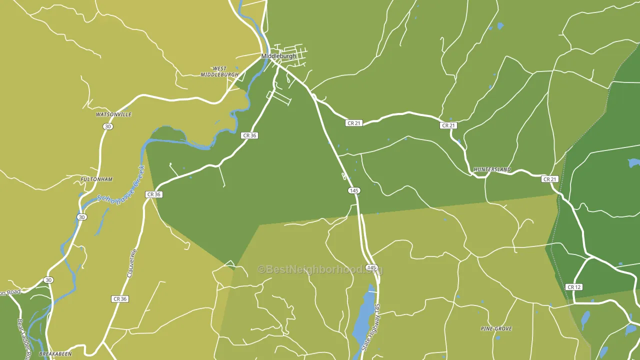 12122, NY block-group voter-turnout map