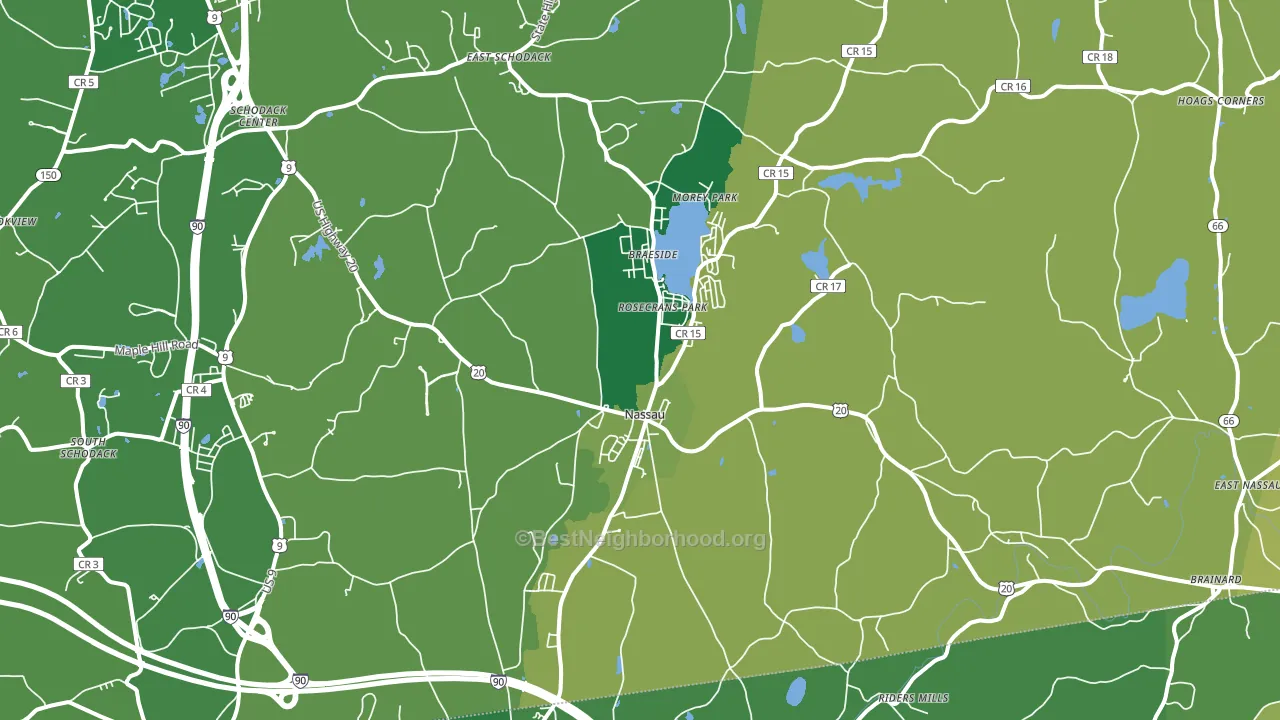 12123, NY block-group voter-turnout map