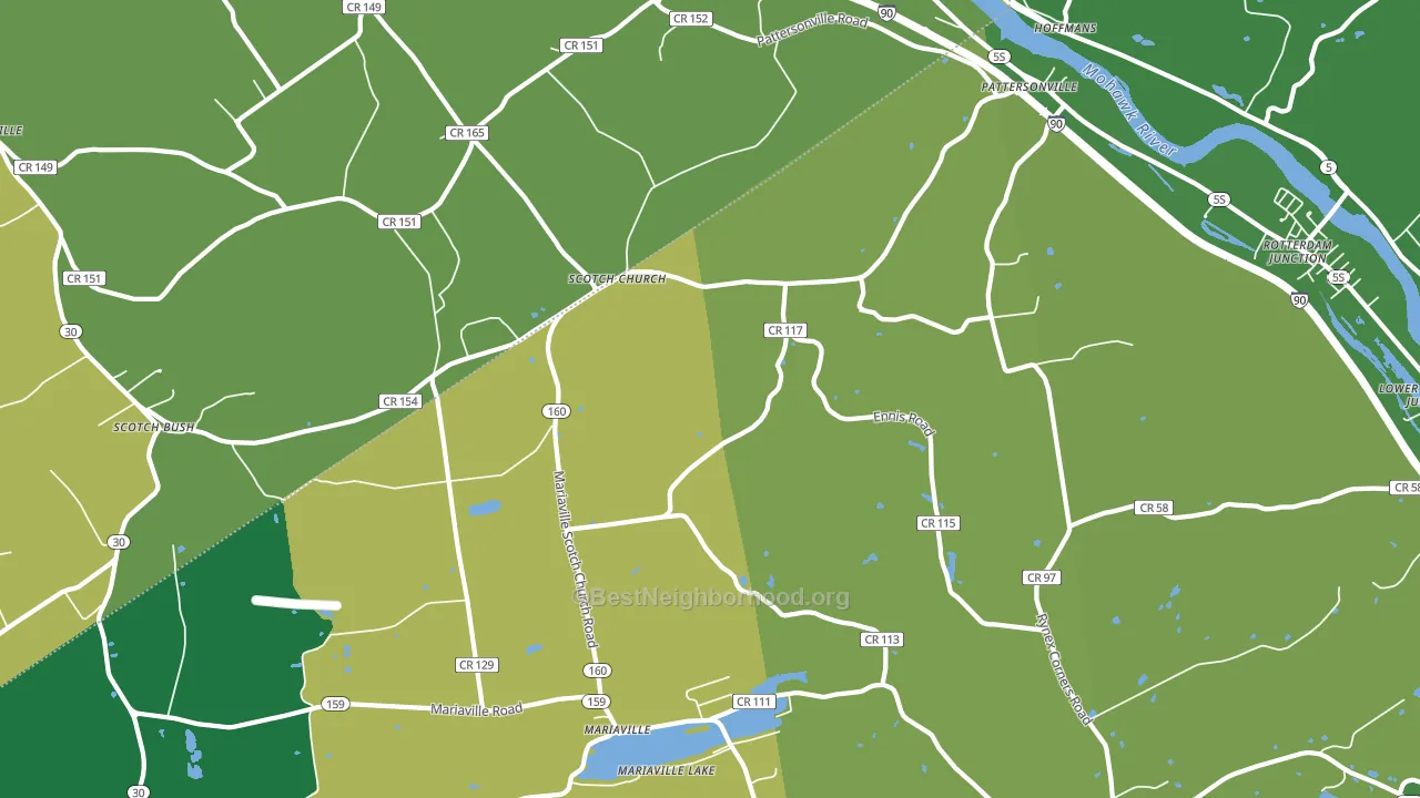 12137, NY block-group voter-turnout map