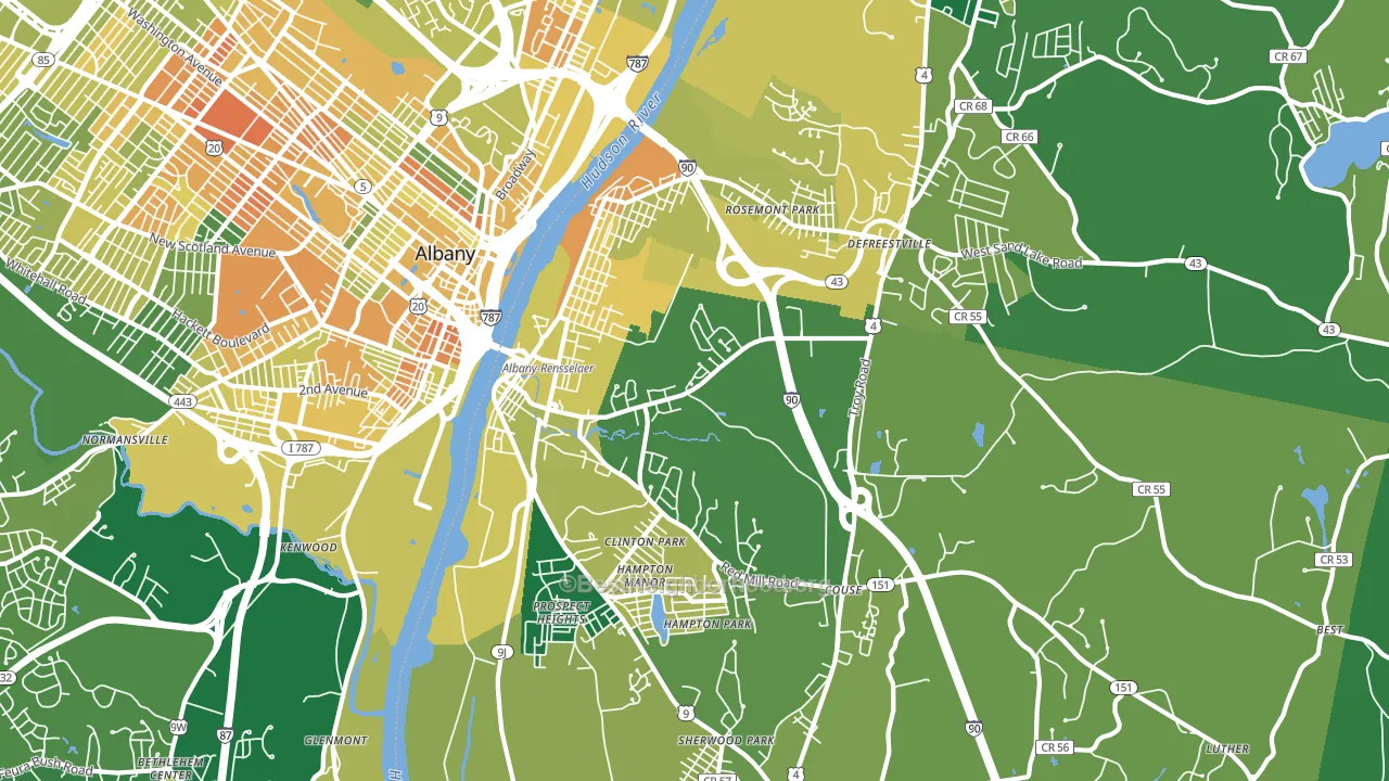 12144, NY block-group voter-turnout map
