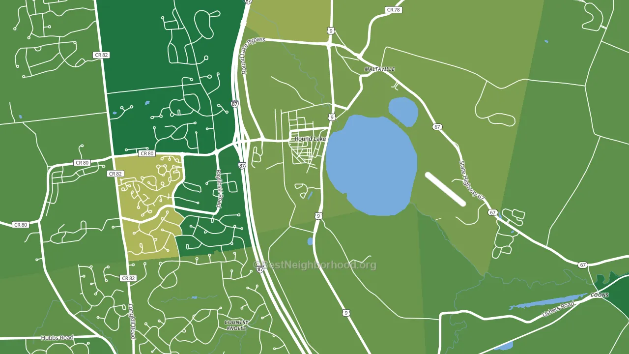 12151, NY block-group voter-turnout map