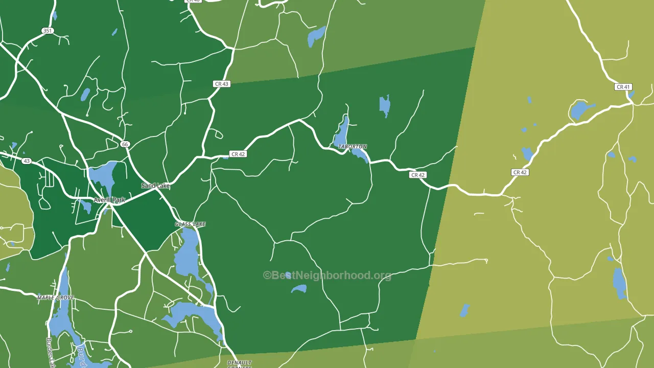 12153, NY block-group voter-turnout map