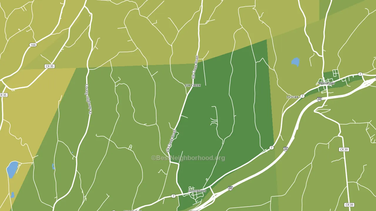 12155, NY block-group voter-turnout map