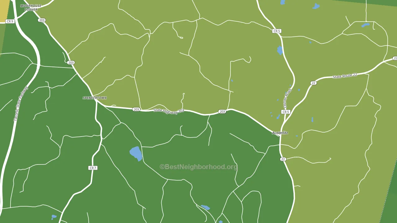 12165, NY block-group voter-turnout map