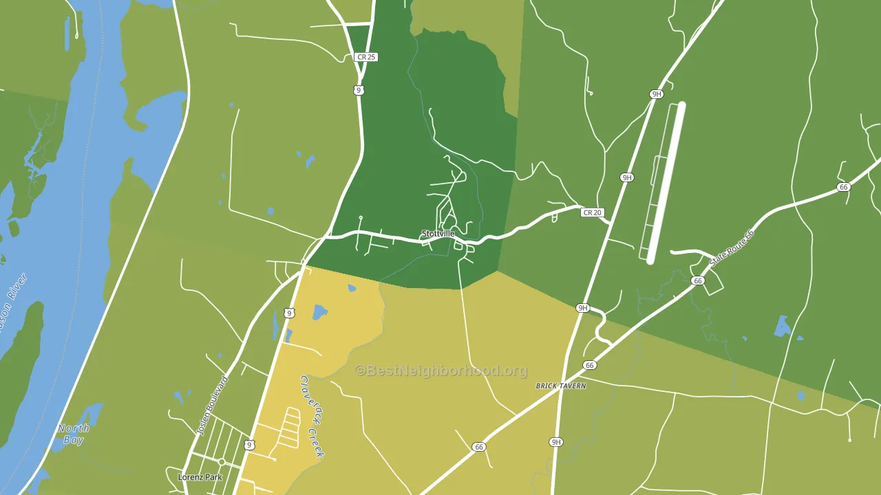 12172, NY block-group voter-turnout map