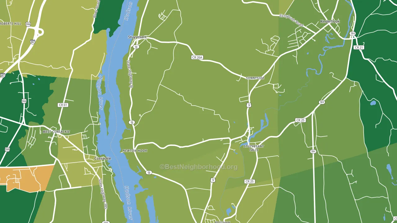 12173, NY block-group voter-turnout map