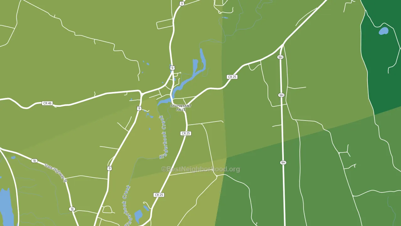 12174, NY block-group voter-turnout map
