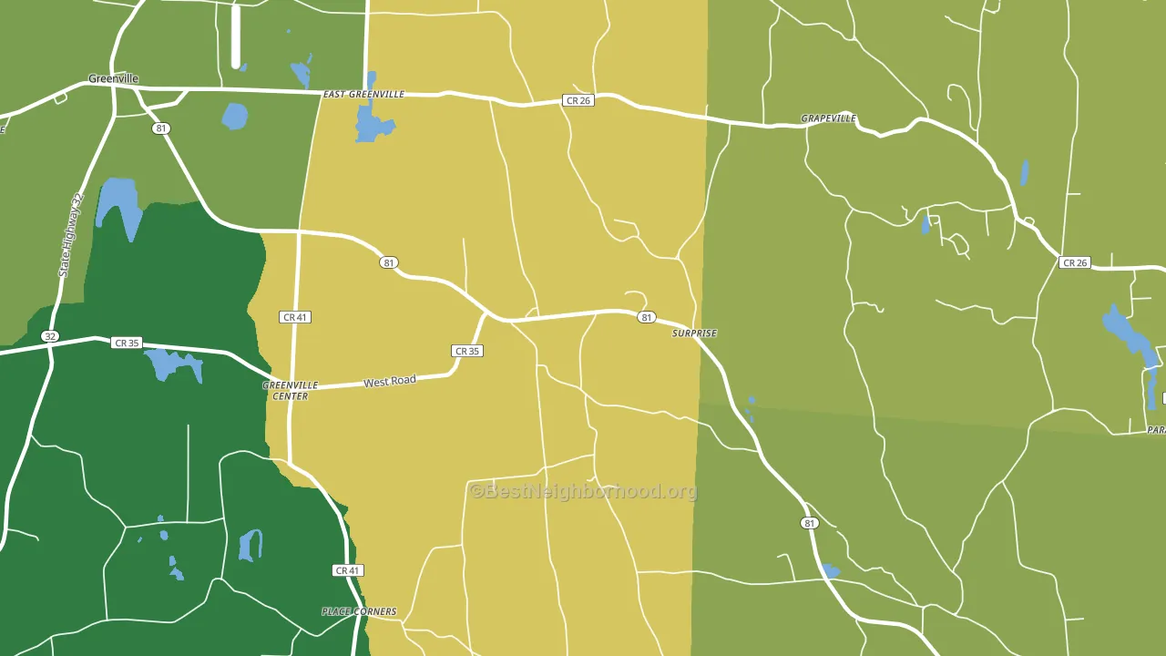 12176, NY block-group voter-turnout map