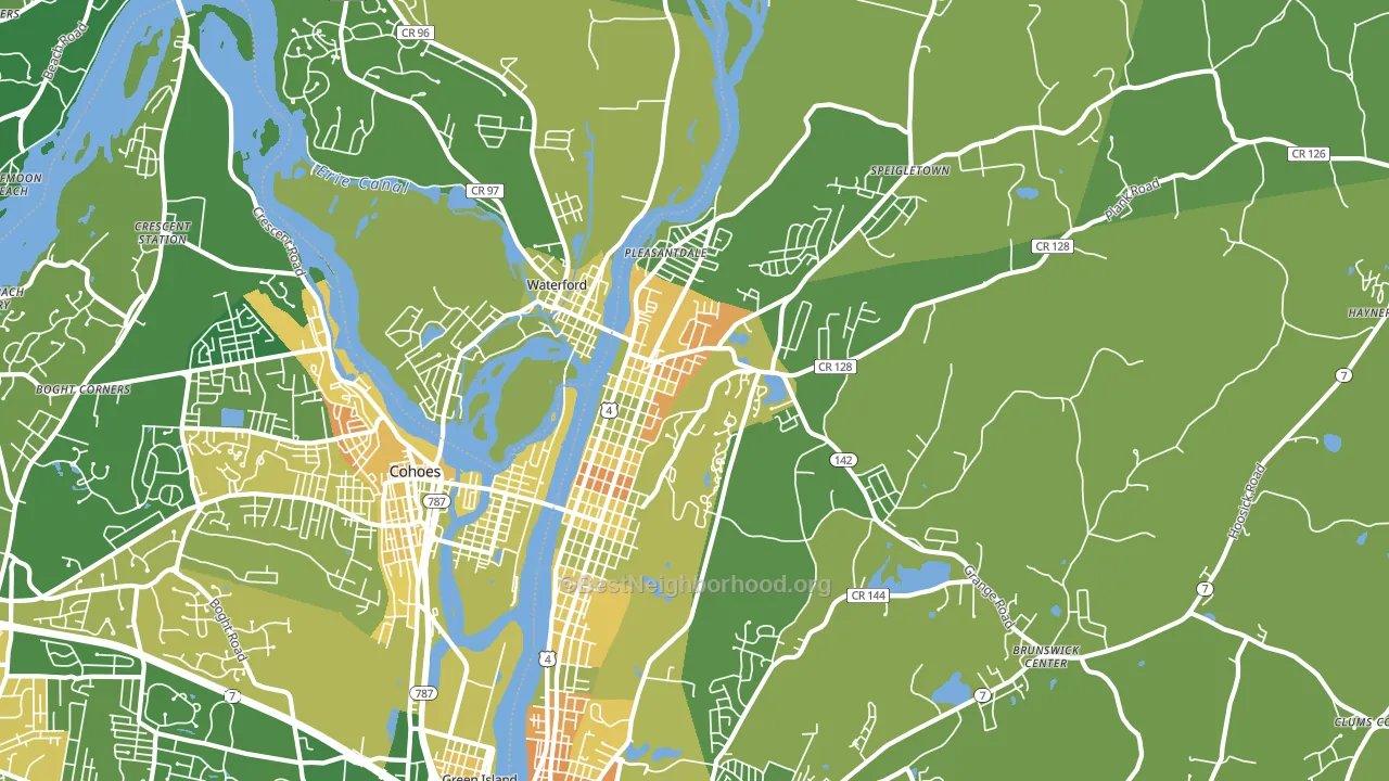 12182, NY block-group voter-turnout map