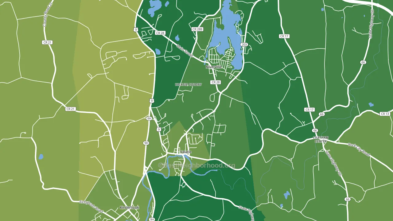 12184, NY block-group voter-turnout map